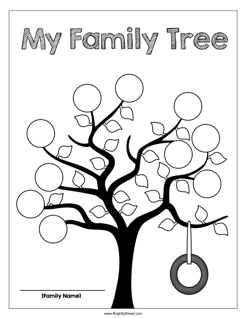 Family Tree Drawing Printable